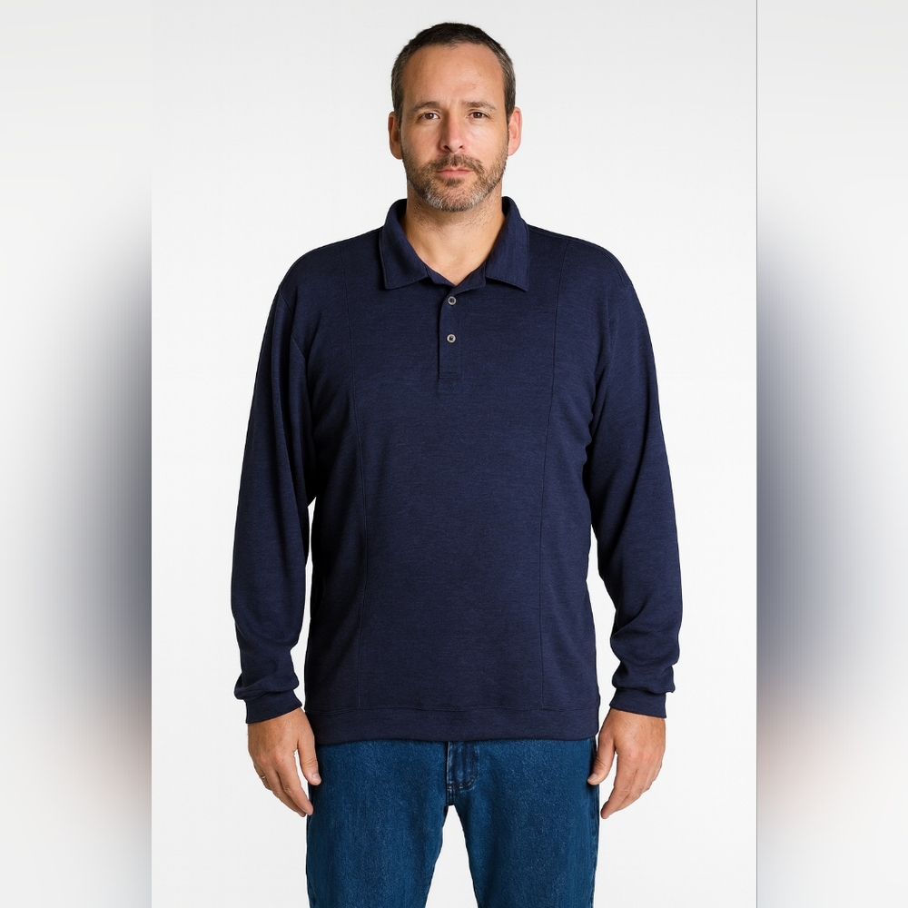 Van Heusen Flex Blue Long Sleeve Collared Shirt Size XXL